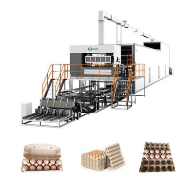 China Durable Fully Automatic Egg Tray Machine Egg Cartons Machine for sale