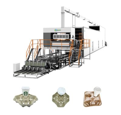 China Máquina de fabricação de bandejas de pasta para embalagens alimentares para bandejas de ovos Caixas / bandejas de frutas à venda