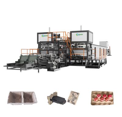 China Bagasse Sugarcane Waste Paper Plate Making Machine 200KW Pulp Moding for sale