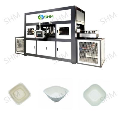 중국 자동 설탕 사탕수수 바가세 식기 제조 기계 / 펄프 플레이트 제조 기계 라인 판매용