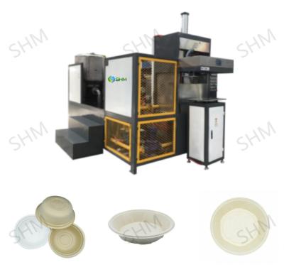 China Small Recyclable Bagasse Pulp Molding Machine Stainless Steel Bagasse Plate Machine for sale