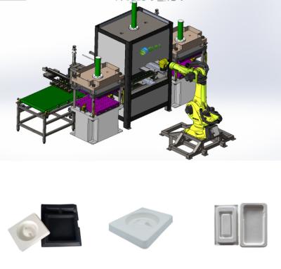 China Máquina de moldagem rápida de pasta de bagaço embalagem automática para industrial à venda