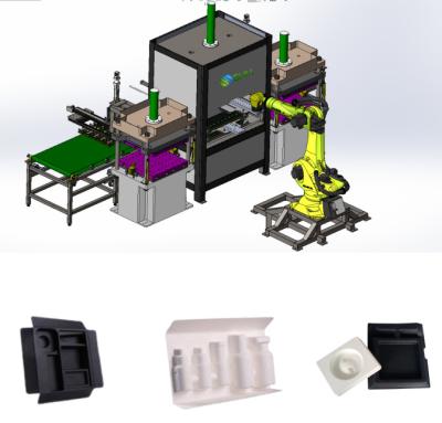 Chine Machine à faire des plaques de canne à sucre Bagasse Machine automatique de fabrication de plaques de vaisselle à vendre