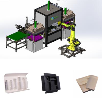 China Máquina de moldeo de pasta de pasta de bagaje duradera Diseños personalizados ISO9001 en venta