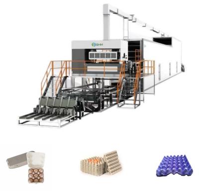 China Máquina de fabricação de caixas de ovos de polpa automática usando papel de reciclagem de resíduos à venda