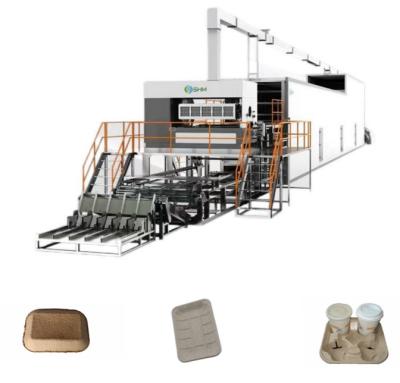 China Industry Shoe Insert Automatic Pulp Molding Machine Moulded Pulp Prays for sale