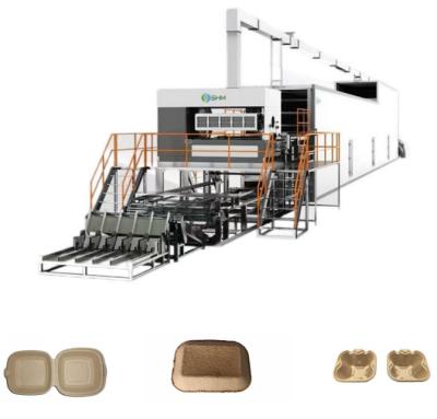 China Máquina de fabricación de cajas de hamburguesas de papel biodegradables de alta capacidad automática en venta