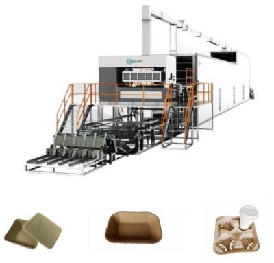 China Máquina de fabricação de bandejas de papel descartáveis Máquina automática de fabricação de celulose moldada à venda