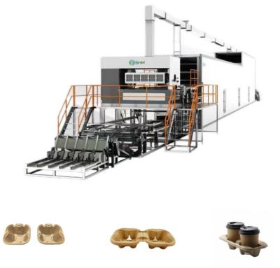 China Automatic Paper Coffee Cup Tray Machine Customized With Dryer for sale