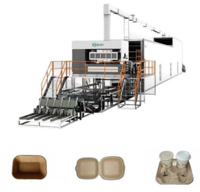 China Máquina de fabricación de tazas de papel de alta capacidad personalizada con línea de secado de metal en venta