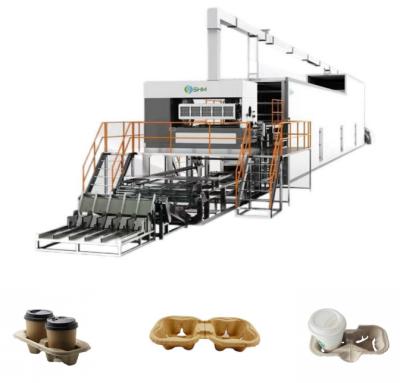 China Máquina de bandejas de tazas de café rotativas industriales con línea de secado de metal de múltiples capas en venta