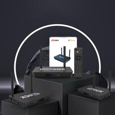 Cina Quad Core ARM Cortex A53 digibox Smart TV Box Bluetooth controllo vocale remoto in vendita