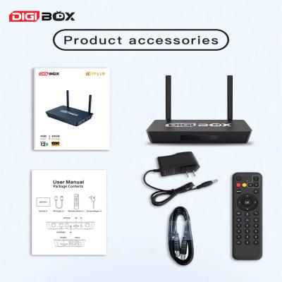 China 4GB 64GB Digibox TV Box 4K HDR Android TV Box Remote Streaming Media Player à venda