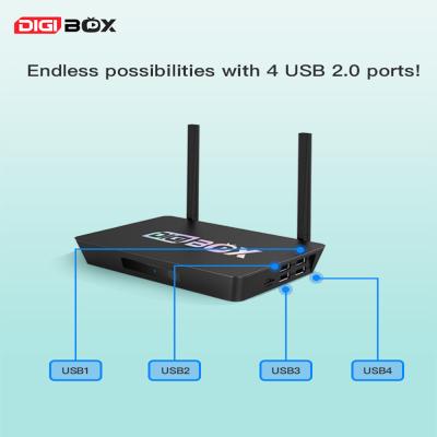 China 64GB Android Tv Box 4k Quad Core ARM Cortex A53 Smart Box Android for sale