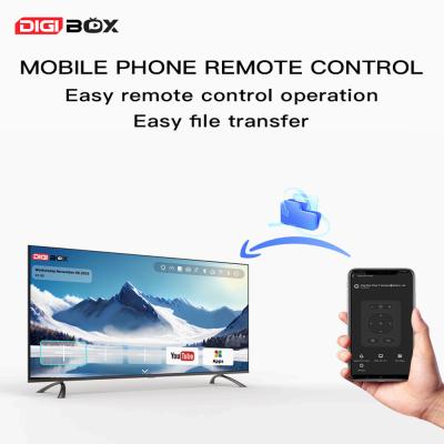 China D3 Plus Controle de Voz Digibox Android Smart TV Box 4GB Wi-Fi Bluetooth à venda