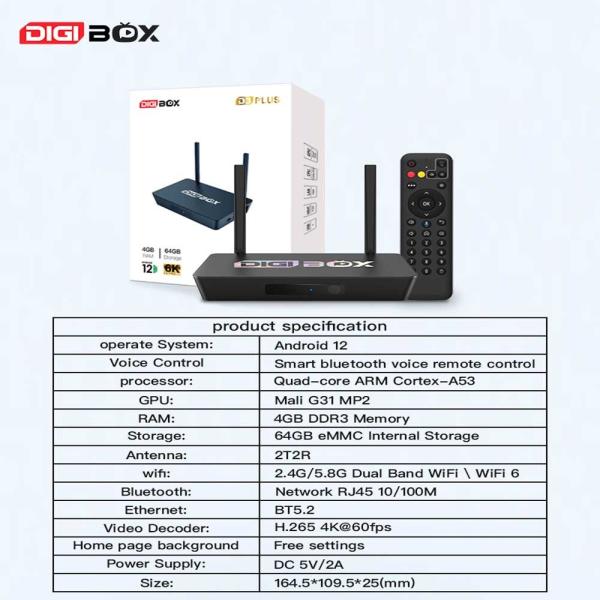 Quality Smart Remote Ultimate Streaming Box Dolby 2.1 Audio Android 12 OS for sale