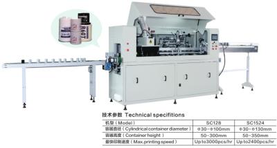 China 2 Stations 3000pcs/Hour Fully Automatic Screen Printing Machine OEM For Round Bottle for sale