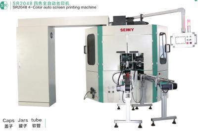 China 4 Colors Automatic Screen Printing Equipment , SGS 50pcs/Minute Rotary Screen Printer for sale