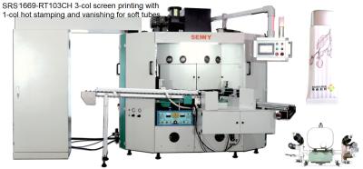 China 5 Station 50Hz Automatic Printing Machine , 70pcs/Min Silk Screen Equipment for sale
