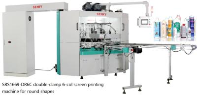 China SGS Plastic Bottle Printing Machine , 20pcs/Min Rotary Screen Printing Equipment for sale