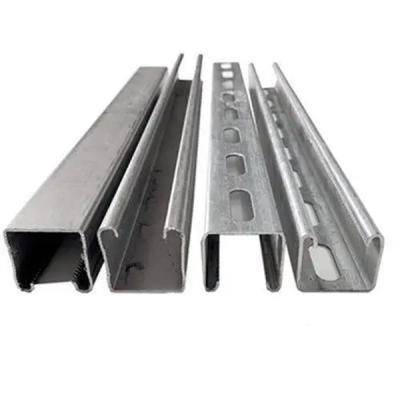 China Manufacturer Supplies 304 316 Stainless Steel Punched C Shaped Steel for sale
