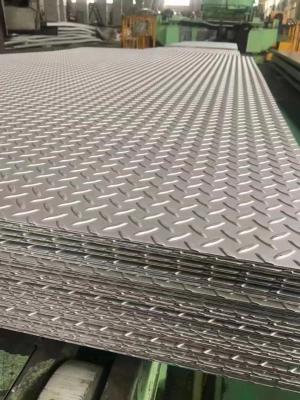 China Stainless steel pattern plate  304 pattern steel plate anti-slip steel plate ready for cutting for sale
