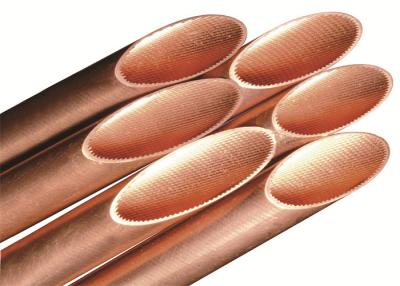 China Lightweight Inner Grooved Copper Tube For Refrigeration Rohs Approval for sale