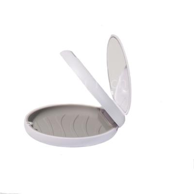 China Material lindo fino portátil del silicón del grado de Foof del tenedor del criado con el espejo en venta