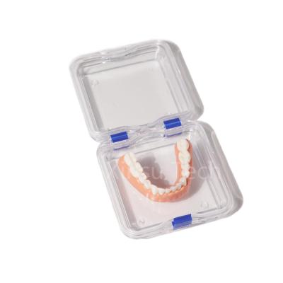 China Customized Denture Storage Dental Crown Box With Clear Membranes for sale