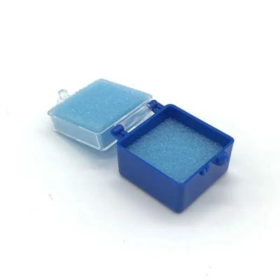 China Blue Dental Crown Box , Crown And Bridge Boxes With Foam Inserts for sale