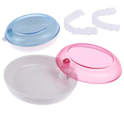 China Plastic Portable Dental Retainer Box Colorful With Rotary Switch for sale