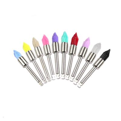 China Tapered Latch Type Teeth Polishing Brush Metal Material With Multi Colors for sale