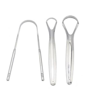China Medical Grade Stainless Steel Tongue Scrapers Cleaner With Travel Case OEM ODM for sale