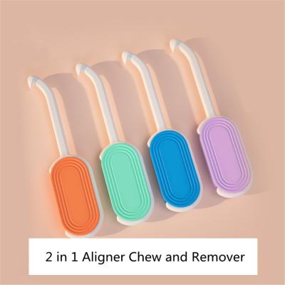 Cina 2 in 1 compatto durevole di Chewies del dispositivo di rimozione ortodontico del Aligner con il materiale del silicone in vendita