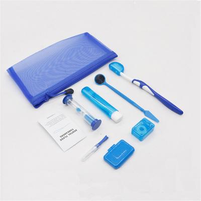 China Plastic Material Orthodontic Care Kit With Toothbrush Wax Sand Timer for sale