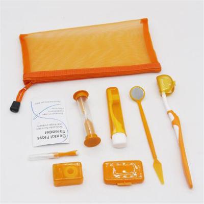 China Patient Portable Orthodontic Care Kit Plastic Material With Net Bag for sale