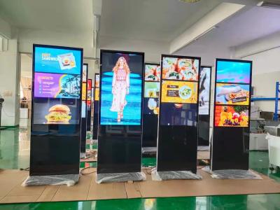 China 43 / 55 Inch LCD Advertising Display Free Standing Digital Signage for sale