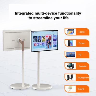China 240v Free Standing Digital Screen With Built In Battery Moveable Stand By Me for sale