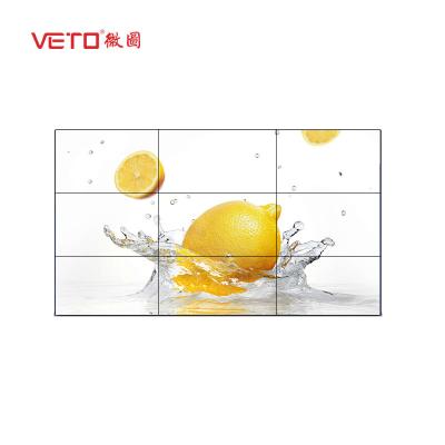 China FHD 1080P Narrow Bezel LCD Video Wall Physical Seam 1.7mm Brightness 500 Cd/M² for sale