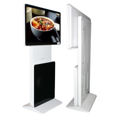China Commercial building vertical 55 inch rotatable 180 degree ad kiosk for sale