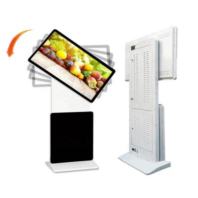 China Floor Standing Rotatable LCD HD Advertising Kiosk 43 Inch IR Touch Customizable for sale