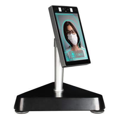 China Smart 8 Inch LCD Face Recognition Temperature Measurement Thermal Built In Camera for sale