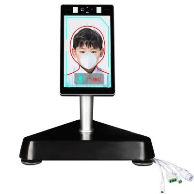 China Infrared Face Recognition Temperature Measurement Access Management 8 Inch LCD Kiosk for sale
