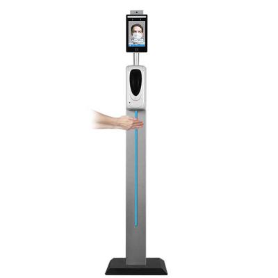 China Human Body Temperature Face Recognition Scanner Kiosk for sale
