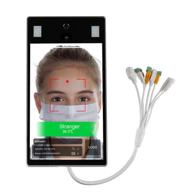 China FCC 0.7m 10Mbps Face Recognition Temperature Scanner for sale