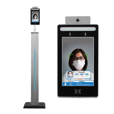 China 10W 8in Face Recognition Thermometer Kiosk 350cd/m2 for sale