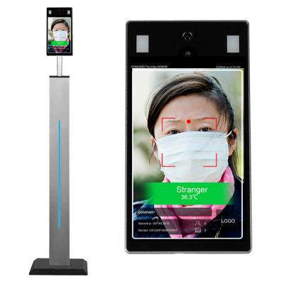 China CCC 260cd/m2 0.4m Temperature Measurement touch kiosk for sale