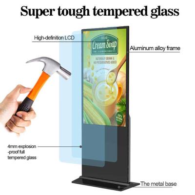 China 43 49 55 65 Inch Floor Standing Lcd Displays Touch Screen Digital Signage for sale