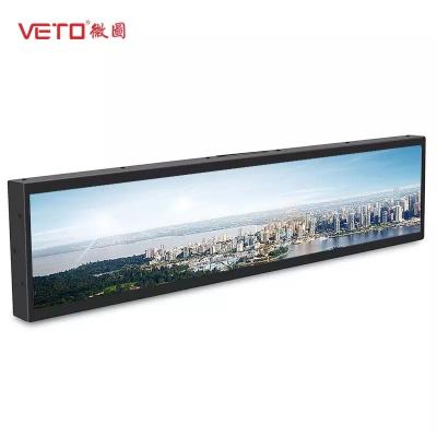 China 24 28 Inch TFT Ultra Wide LCD Signage Stretched Bar Advertising Display for sale