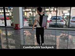 21.5 Inch Digital Backpack Billboard Advertising Player Human Walking Lcd Signage